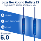 JAZZ Neckband Bullets Z2 Blue 4