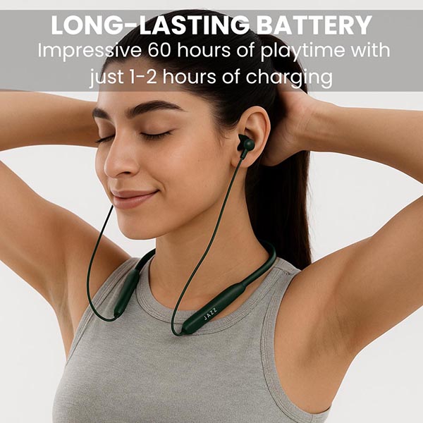 JAZZ Neckband Bullets Z2 Olive Green 6 JAZZ Neckband Bullets Z2 Olive Green 6